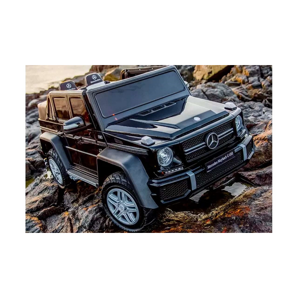 Продукт Акумулаторен джип Mercedes G650 Maybach 4X4, 12V , с меки гуми и кожена седалка - 0 - BG Hlapeta